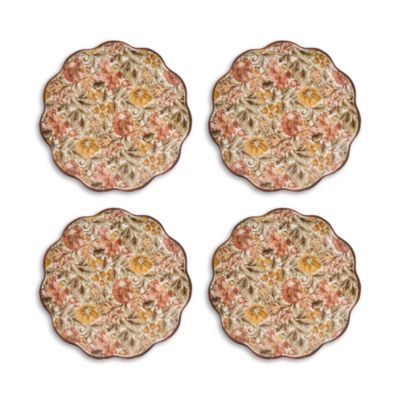 Willa Amber Cocktail Plates, Set of 4