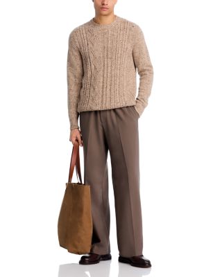 Cable Crewneck Sweater