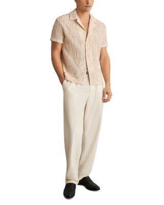 Finn Embroidered Crochet Camp Sweater