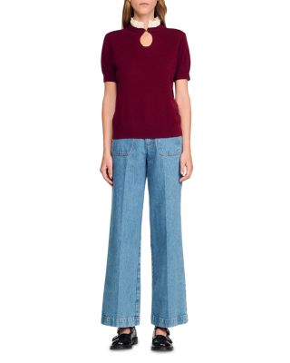 Ruffled Collar Sweater