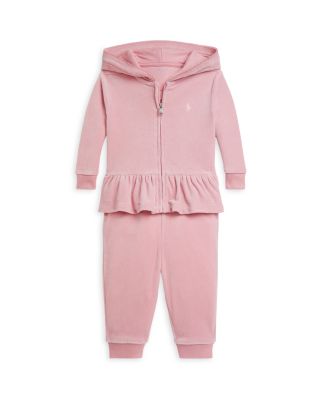 Girls' Velour Hoodie & Jogger Pant Set - Baby