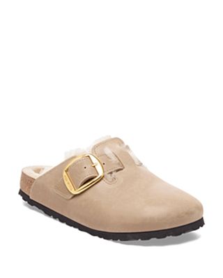 Women's Boston Big Buckle Shearling Clogs