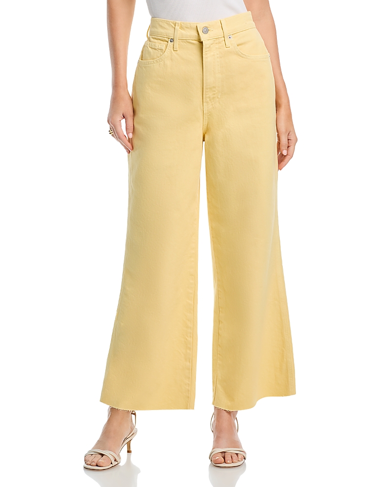 Veronica Beard Taylor Cropped High Rise Jeans in Chamomile