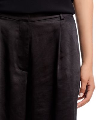 Satin Wide Leg Pants - Exclusive