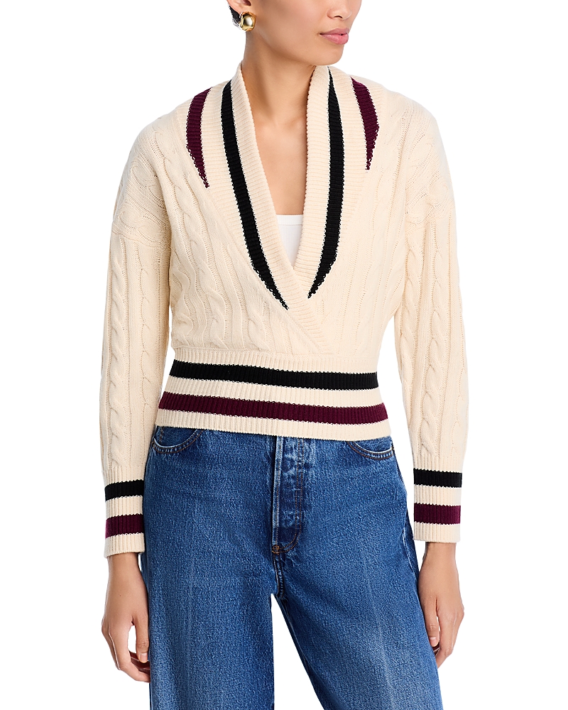 Steve Madden Addison Contrast Stripe Sweater