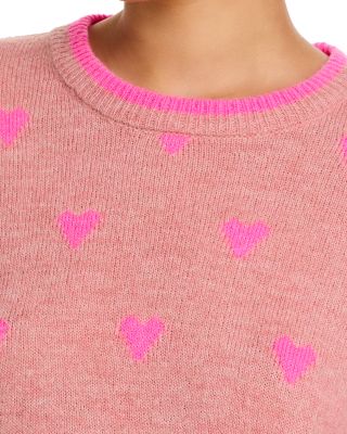 Isa Jacquard Heart Sweater