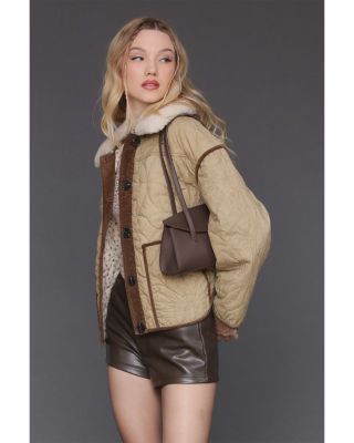 Contrast Trim Quilted Jacket