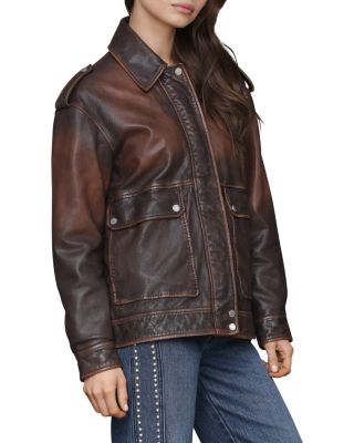 Genuine Leather Aviator Jacket