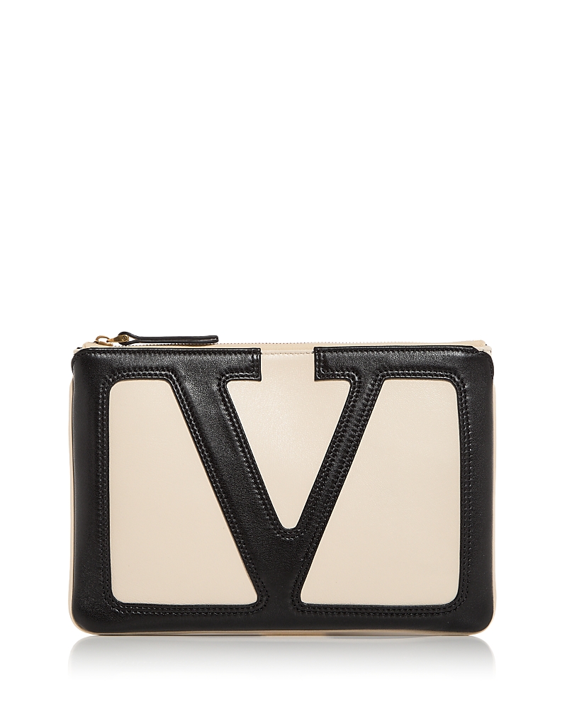 Valentino Garavani VLogo Leather Pouch