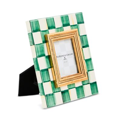 Emerald Check Frame, 2.5" x 3"