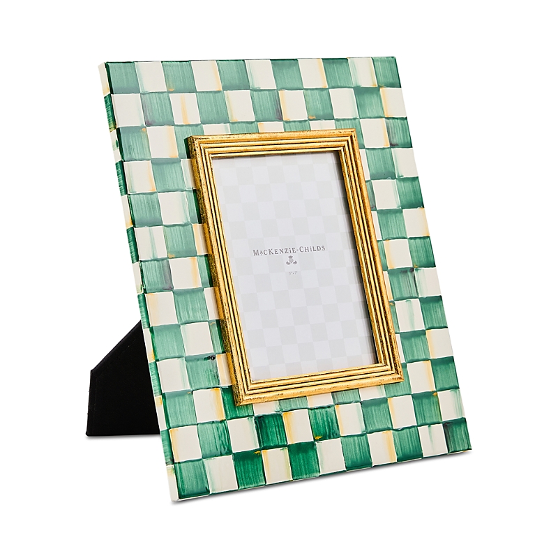 Mackenzie-childs Emerald Check Frame, 5 X 7 In Green