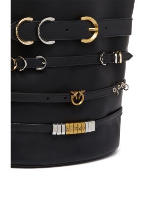 Belted Bucket Bag
