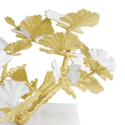 Butterfly Ginkgo Golden Decorative Object