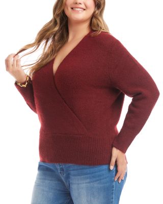 Plus Size Wrap Sweater