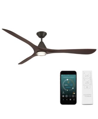 Fans Carve 72 in Selectable 2700-3000-4000-5000K LED Indoor or Outdoor Smart Home Ceiling Fan