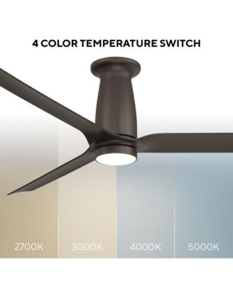 Fans Smooth 52 in Selectable 2700-3000-4000-5000K LED Indoor or Outdoor Smart Home Ceiling Fan