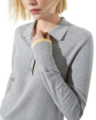 Cotton & Cashmere Polo Sweater