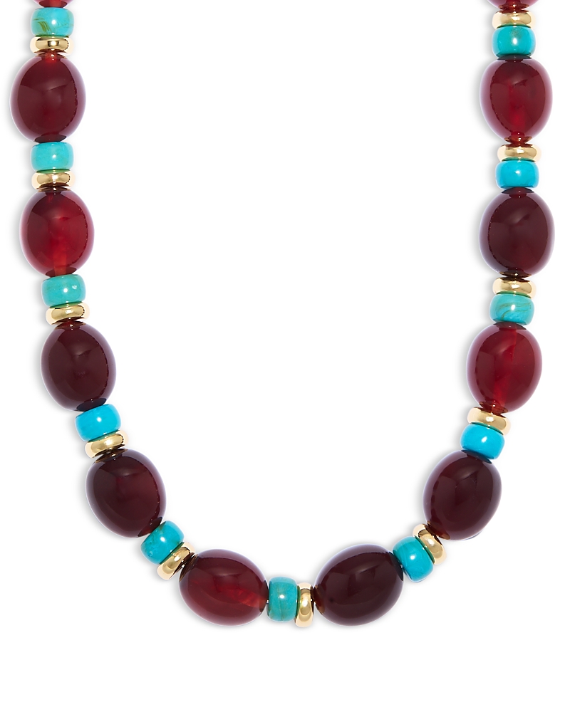 Aqua Beaded Necklace, 16-18 – Exclusive