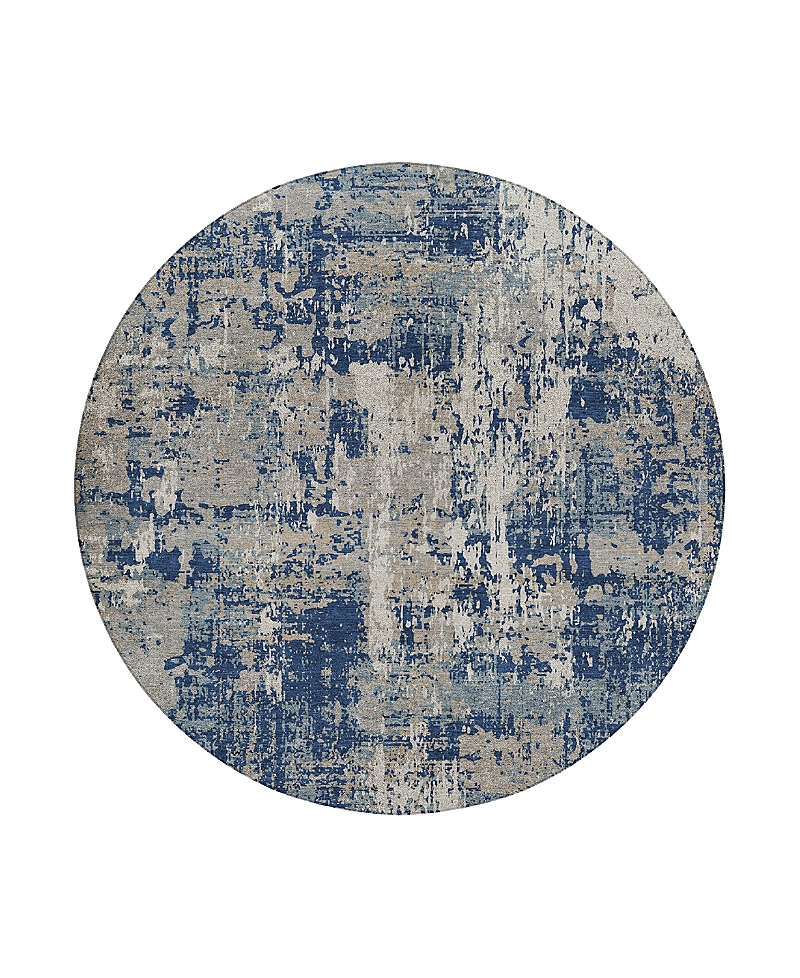 Dalyn Rug Company Dalyn Kochi Washable Kc7 Round Area Rug, 8' X 8' In Blue