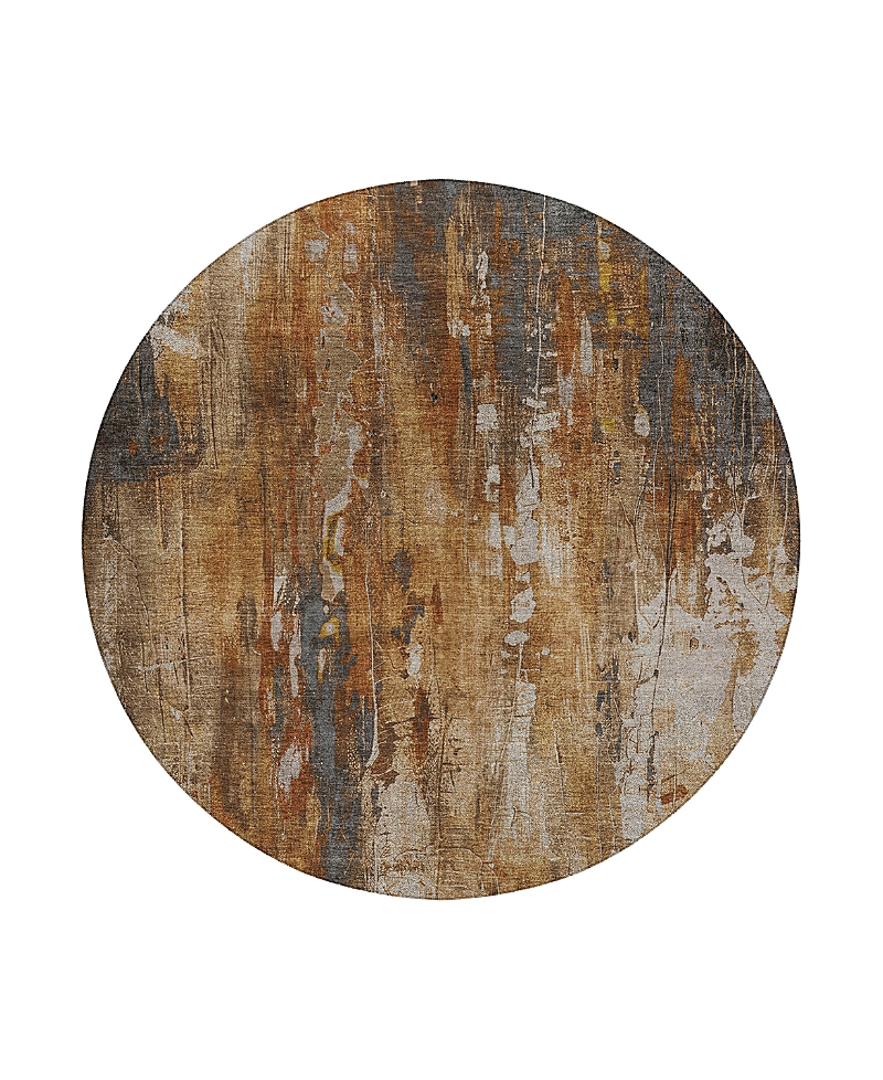 Dalyn Rug Company Dalyn Kochi Washable Kc10 Round Area Rug, 8' X 8' In Brown