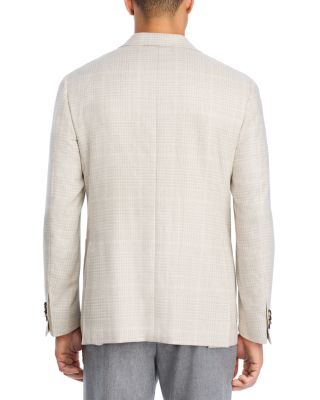 Kei Tonal Plaid Unstructured Trim Fit Sport Coat