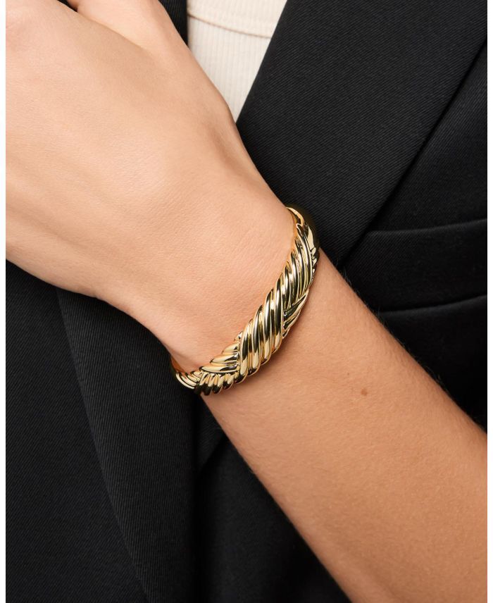 Kamilla Brass Gold Cuff Bracelet