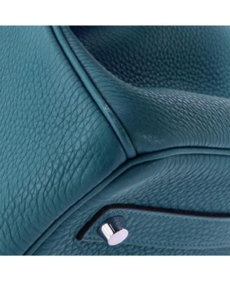 Birkin 35 Handbag Red Togo with Palladium Hardware