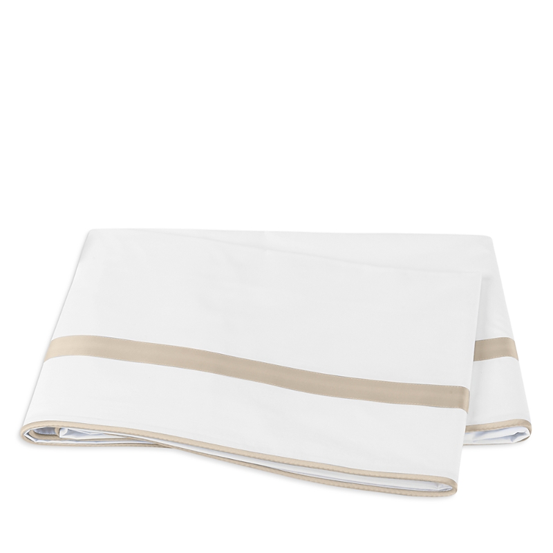 Matouk Louise Flat Sheet, King In White