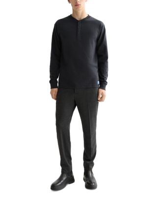 Slub Relaxed Fit Henley Tee  