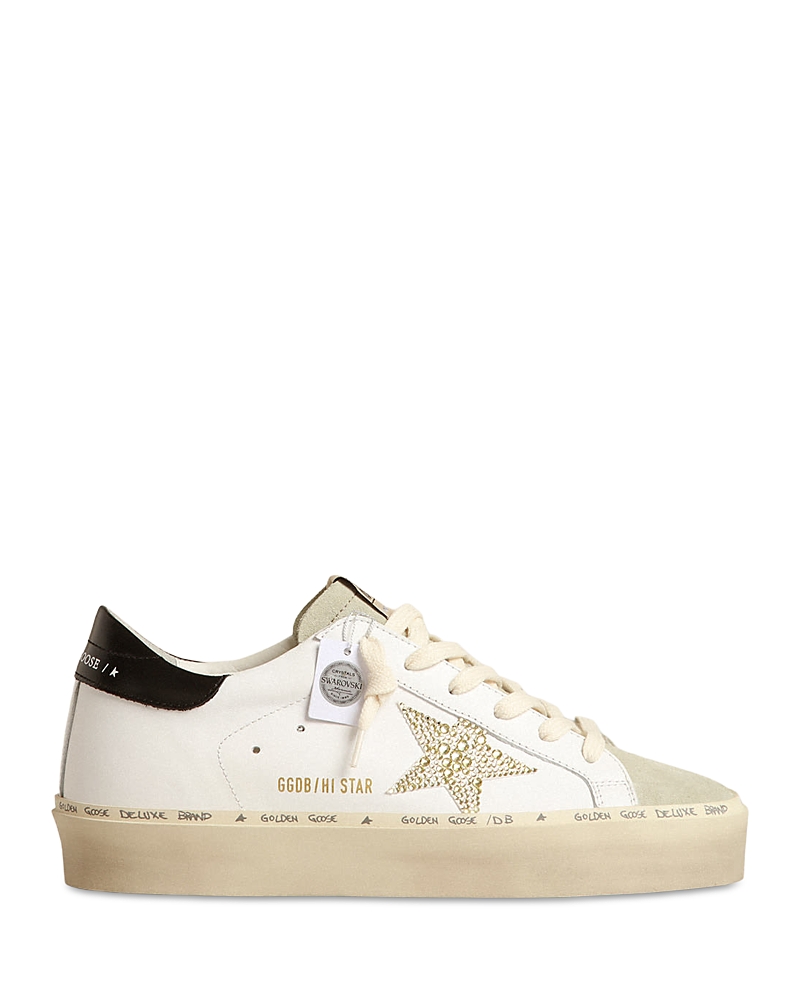 Golden Goose Hi Star Leather Sneakers In Animal Print