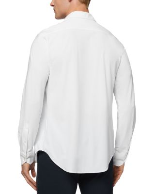 Slim Fit Stretch Button Front Shirt