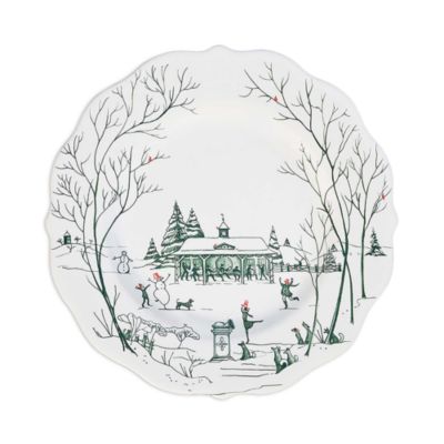 Country Estate Winter Frolic 16 Piece Place Setting - Evergreen