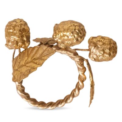 Forest Walk Leaf Napkin Rings, Assorted Set of 4