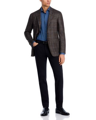 Tonal Herringbone Weave Sport Shirt