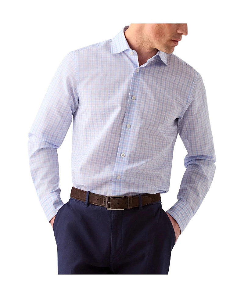 Robert Talbott Reynolds Check Cotton/Linen Classic Fit Shirt