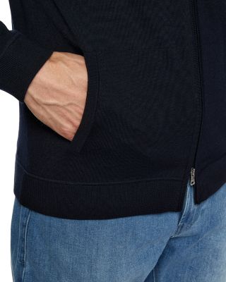 Merino Wool Zip Front Hoodie