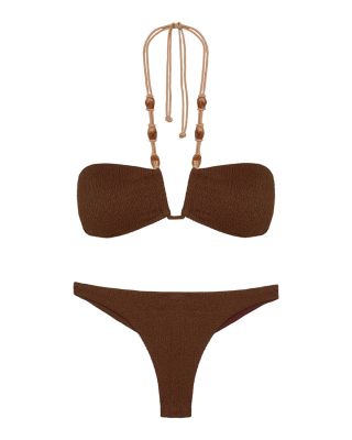 Corsica Carol Halter Bikini Top & Basic Bikini Bottom