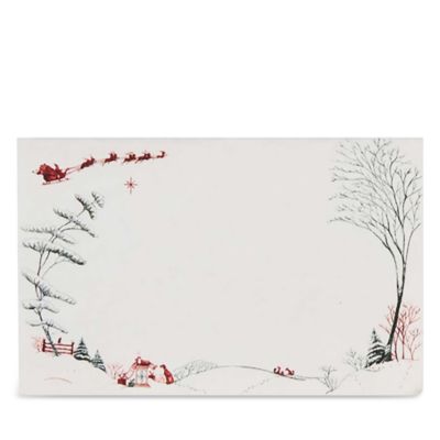 Country Estate Winter Frolic Place Cards, Evergreen, Set of 12
