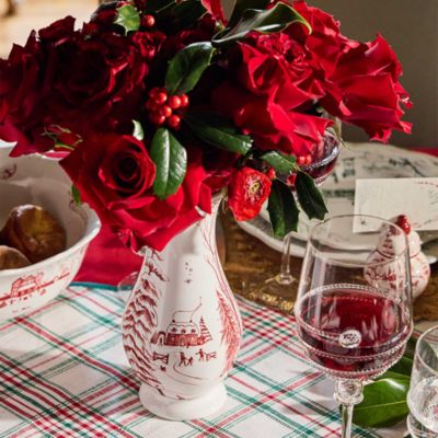 Country Estate Winter Frolic 9&amp;quot; Vase, Ruby 
