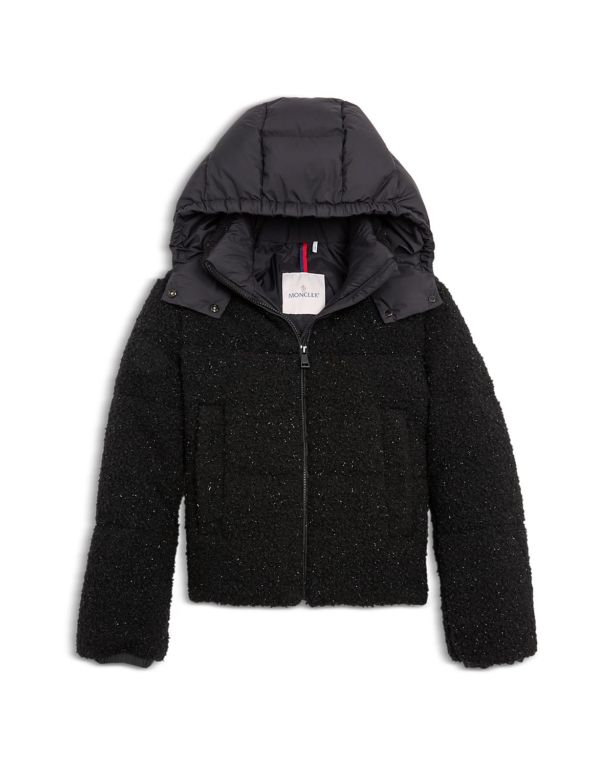 Moncler Girls' Zambaga Teddy Hooded Jacket - Big Kid