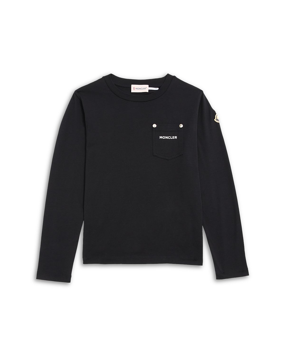Moncler Unisex Logo Long Sleeve Tee - Big Kid