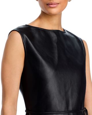 Orla Faux Leather Midi Dress