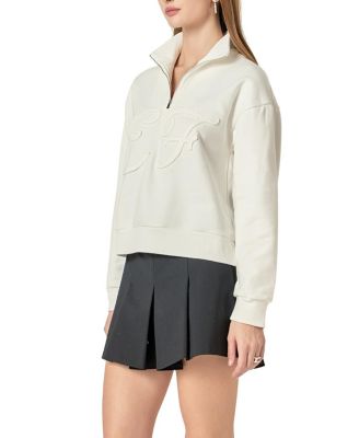 Women's Patch Zip Up Sweatshirt