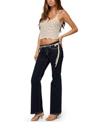 Onya Iridescent Sheer Knit Top