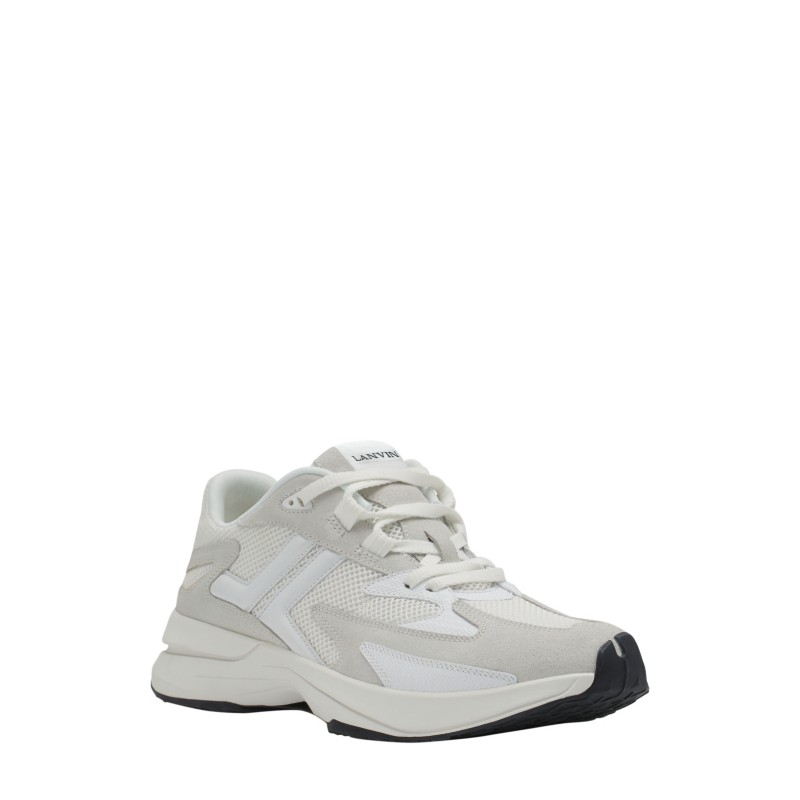 Lanvin Jla Mesh Sneakers in White