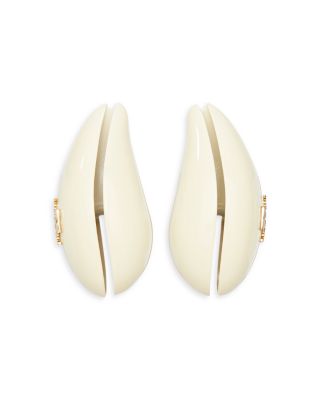 Logo Wave Clip On Earrings