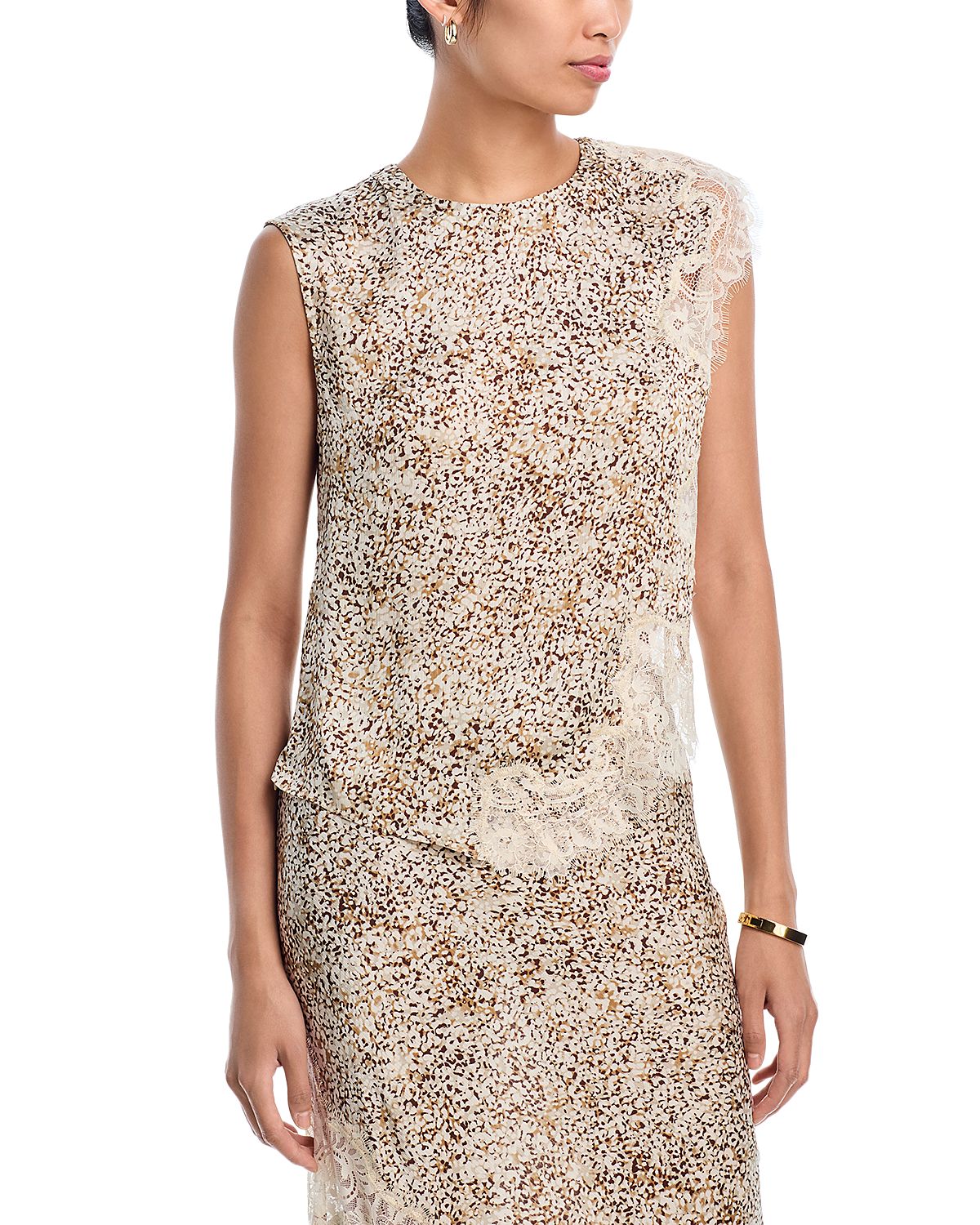 Aqua Lace Inset Top - Exclusive