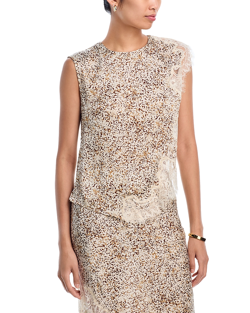 Aqua Lace Inset Top - Exclusive