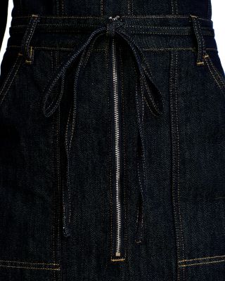 A Line Denim Skirt