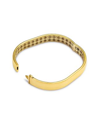 Fancy Bangle Bracelet in 14K Yellow Gold